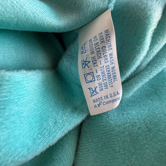 Vintage Vanity Fair Embroidered Maxi‎ Robe 1/2 Zip House Coat Duster Size Large - Picture 8 of 9